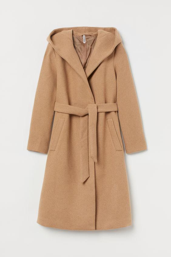 Hooded Wool Coat