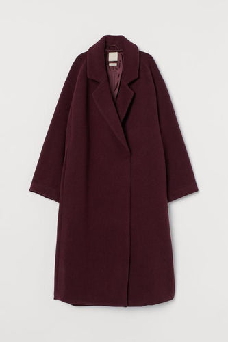 Burgandy Wool Coat