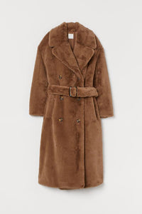 Furry Belted Coat